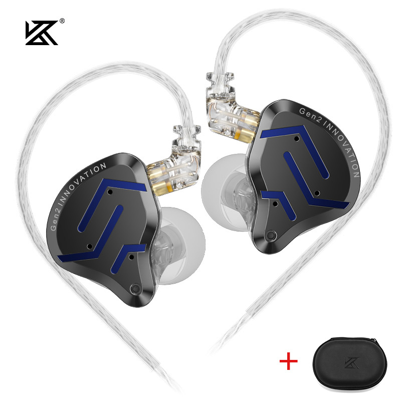 Tai nghe nhét tai KZ ZSN Pro 2 1BA+1DD Hybrid Driver, âm bass mạnh, kèm túi đựng tai nghe