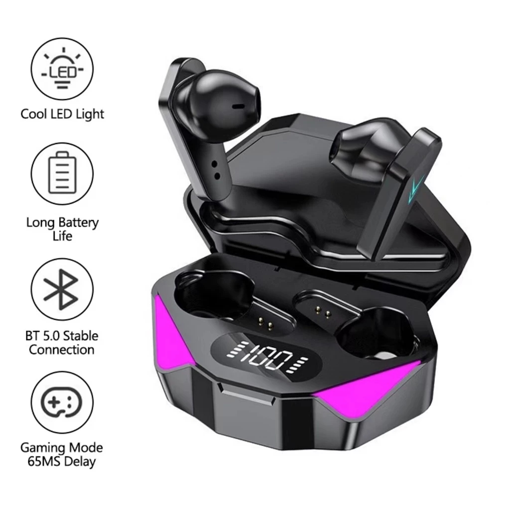 Tai nghe Bluetooth TWS X15, tai nghe thể thao chơi game, tai nghe âm thanh nổi HiFi kèm mic