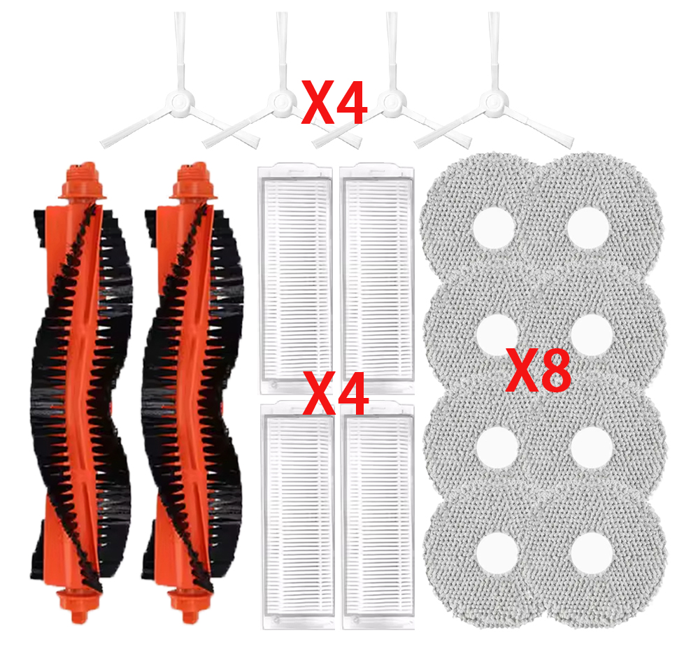 Dành cho Robot hút bụi Xiaomi X20 C101 / Mijia Tự làm sạch Robot 2 / C101 Chổi lăn, Bộ lọc Hepa, Khă