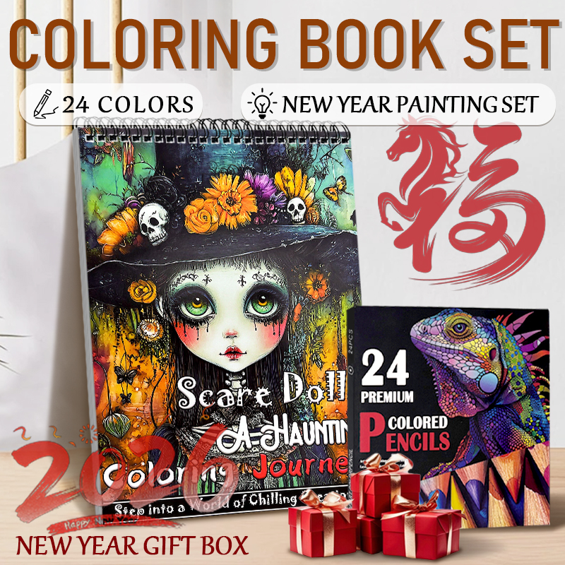 Bộ Tô Màu Người Lớn & Giấy Nháp A4 Dày Cao Cấp, Giảm Căng Thẳng, Giấy Mịn