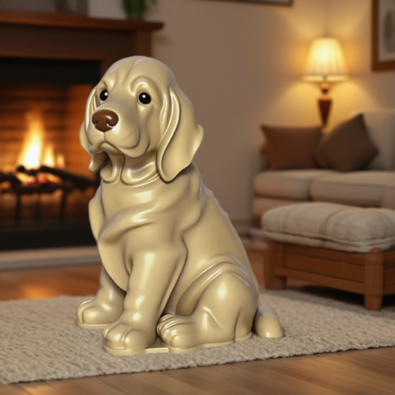 Khuôn silicon đổ resin 3D chó Labrador, khuôn đổ nến thơm, làm thạch cao epoxy, đá thơm, khuôn resin