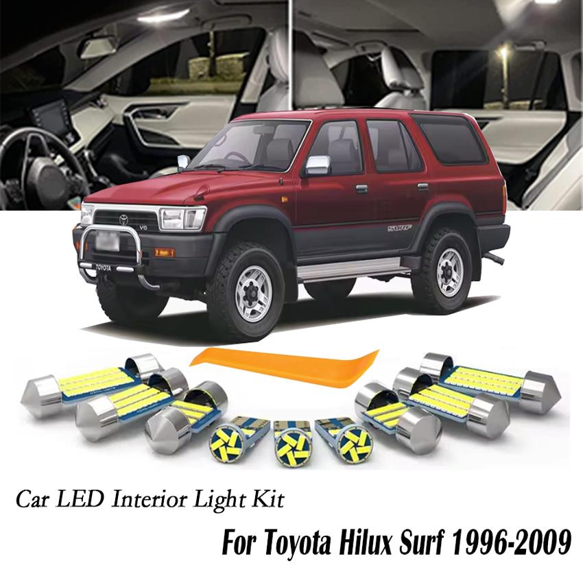 Bộ đèn nội thất, đèn đọc sách, đèn cốp xe cho Toyota Hilux Surf 1984- 1997 1998 1999 2000 - 2005 200
