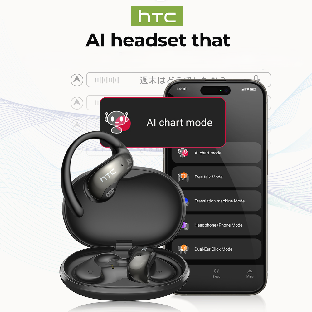 Tai nghe HTC NE19 OWS Open-Ear AI Dịch ENC Tai nghe du lịch kinh doanh Điện thoại thông minh không dây Tai nghe âm nhạc Stereo Tai nghe nhét tai TWS | BigBuy360 - bigbuy360.vn