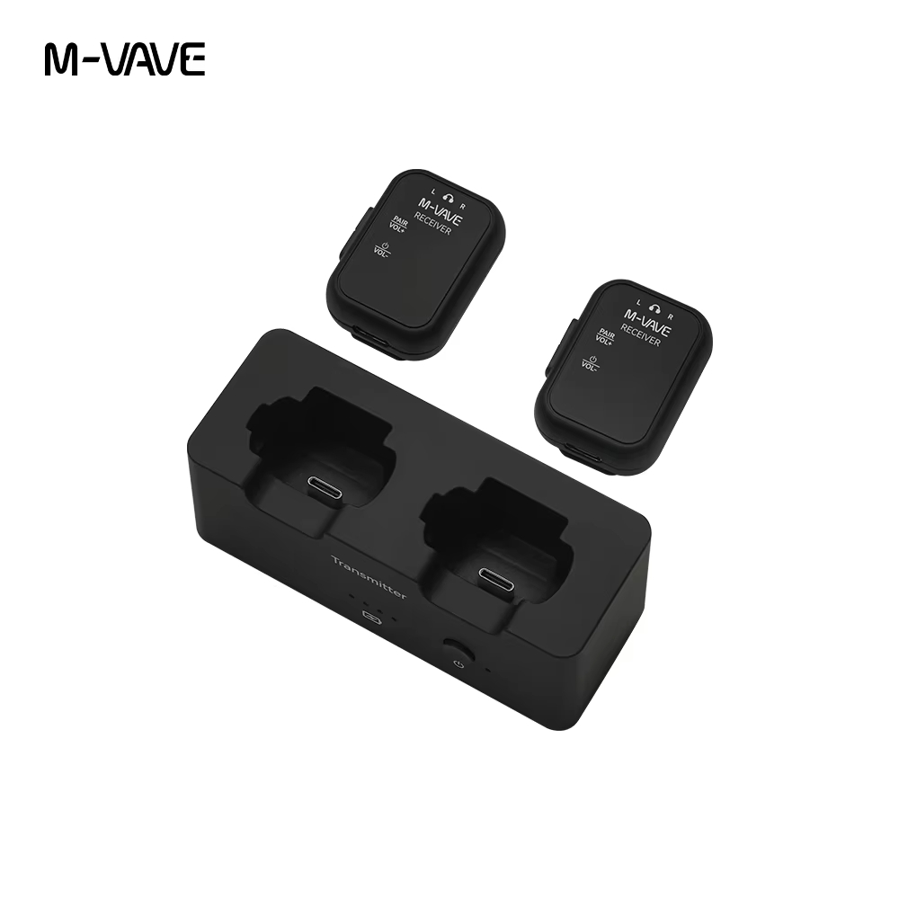 Hệ thống giám sát tai không dây 2.4GHz - Độ trễ 3ms, kèm hộp sạc 1800mAh