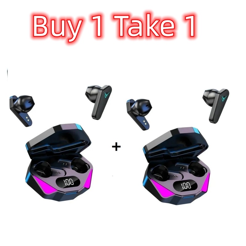 Mua 1 Tặng 1 X15 Tai Nghe Bluetooth Gaming Độ Trễ Cực Thấp Tai Nghe Thể Thao Không Dây