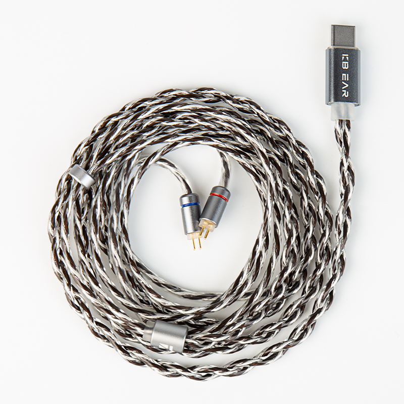 KBEAR CX01 USB-C IEM Cáp OFC Thay Thế Dây Tai Nghe Cho KZ ZST ZSN PRO X