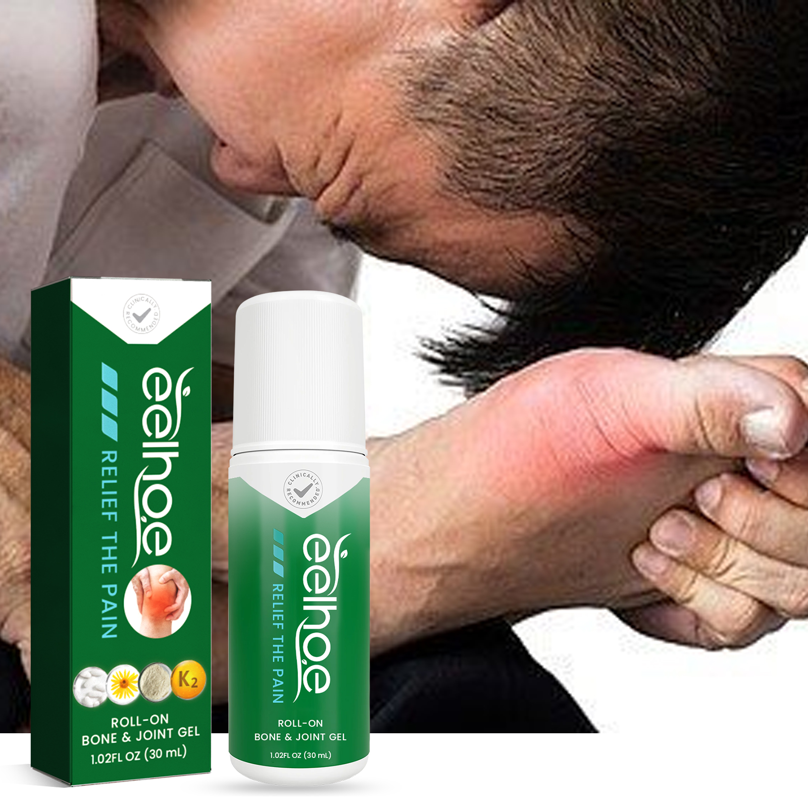 Gel lăn giảm đau khớp với Glucosamine, MSM & Arnica | Làm dịu đầu gối, viêm khớp & viêm