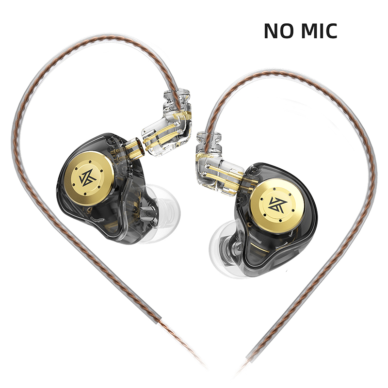 Tai nghe nhét tai KZ EDX PRO IEM, 1DD HiFi, âm bass sâu, tai nghe có dây chơi game, driver động 10mm