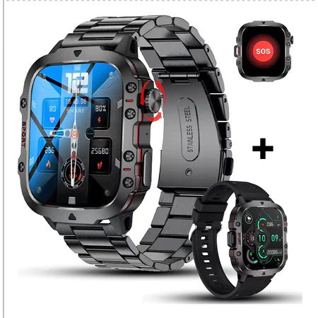 Đồng hồ thông minh 2025 Q11: Đồng hồ thể thao có gọi điện qua Bluetooth và đo nhịp tim, mới cho nam