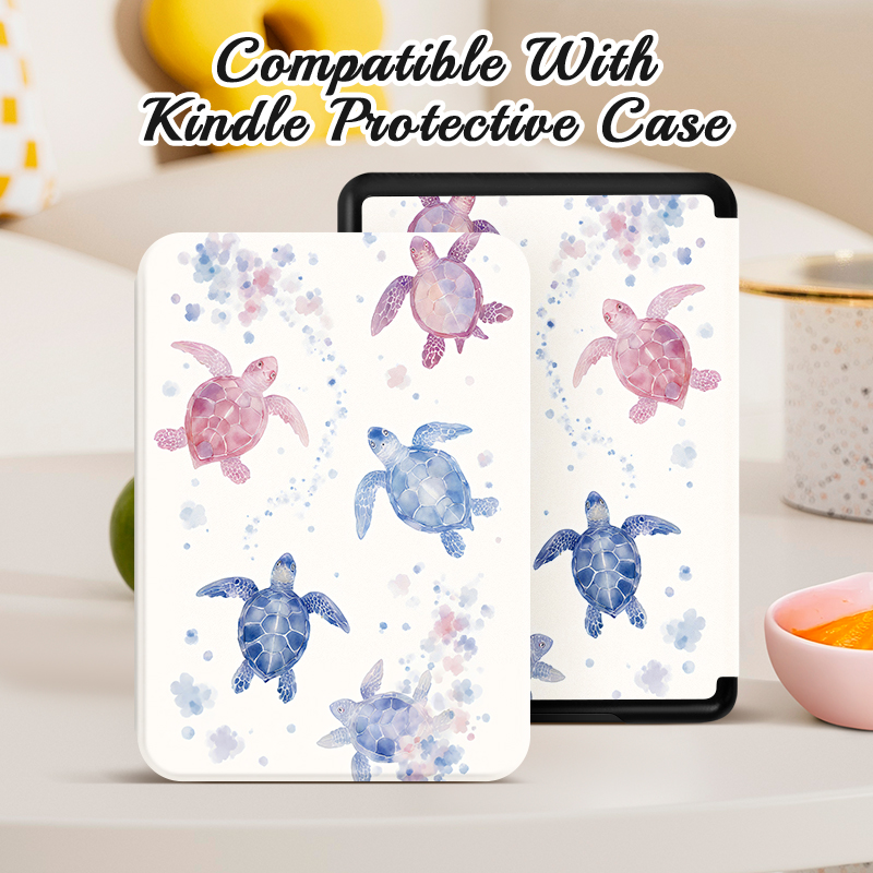 Vỏ bọc họa tiết độc đáo cho Kindle Gen 10, Kindle Gen 11, giá đỡ đa góc, quà tặng ngày thành viên
