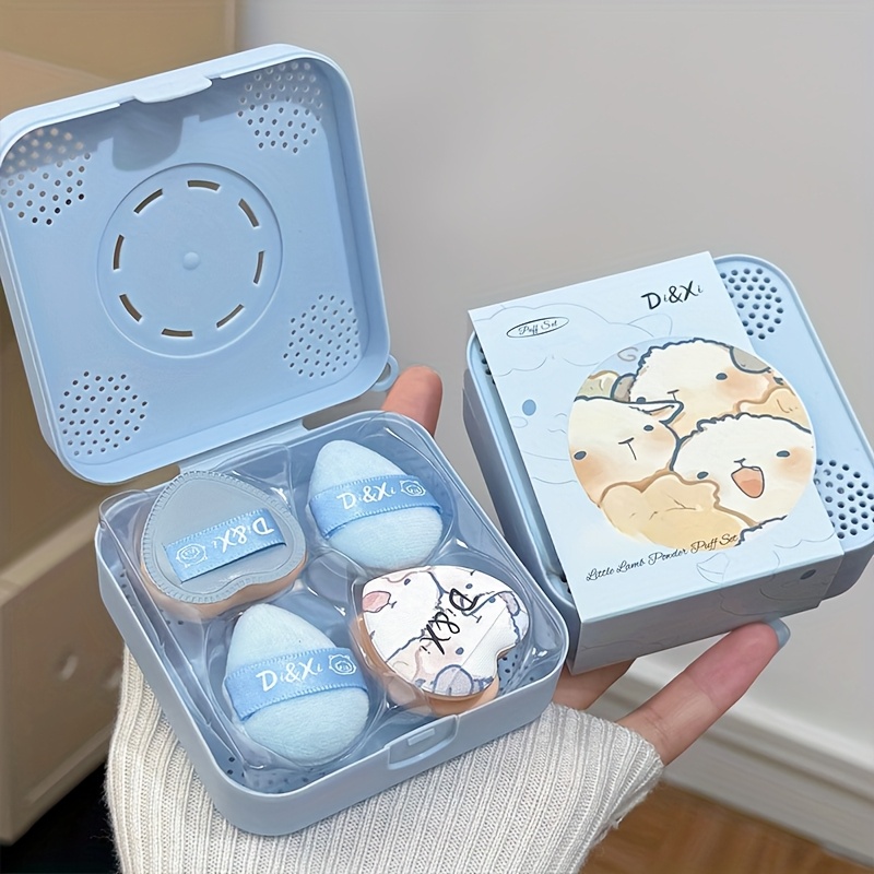 Bộ Puff Powder Baa Baa Baa Powder năm mảnh: Puffs Waterdrop siêu mềm cho Blush, Highlight & Conceale