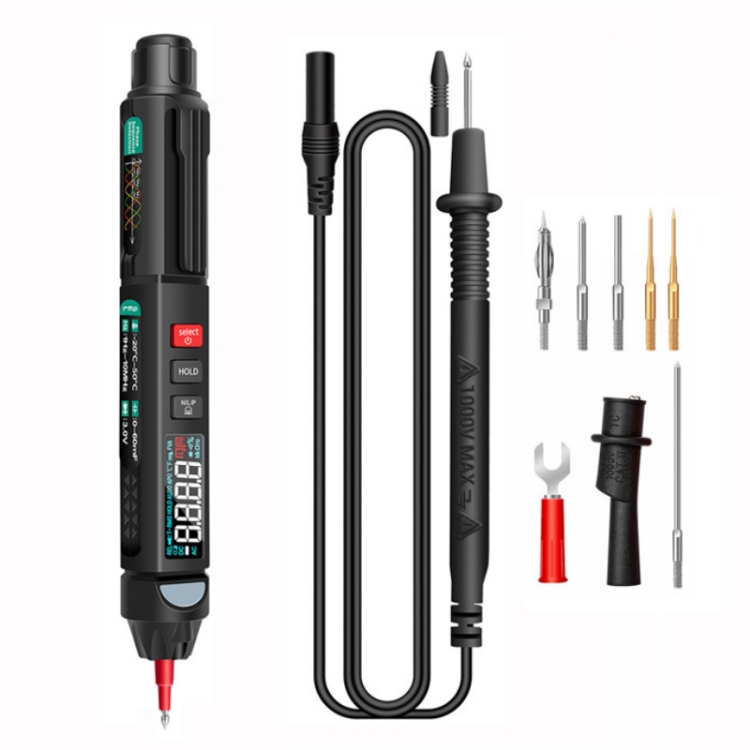 Một Bộ Đồng Hồ Vạn Năng Thông Minh Đa Năng ANENG A3008, Loại Bút, 6000 Đếm, Nhận Dạng Tự Động, Có Đè