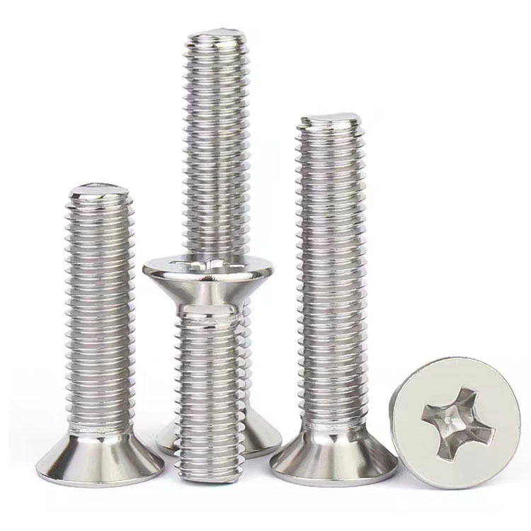 Ốc Vít Chữ Thập Đầu Phẳng 201 Inox, Ốc Nhỏ Đầu Mỏng M6*16 25 Chiếc