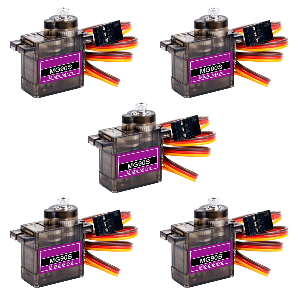 Maxmoral 10 Chiếc MG90S 9g Kim Loại Gear Micro Tower Pro Servo Nâng Cấp SG90 Kỹ Thuật Số Micro Servo