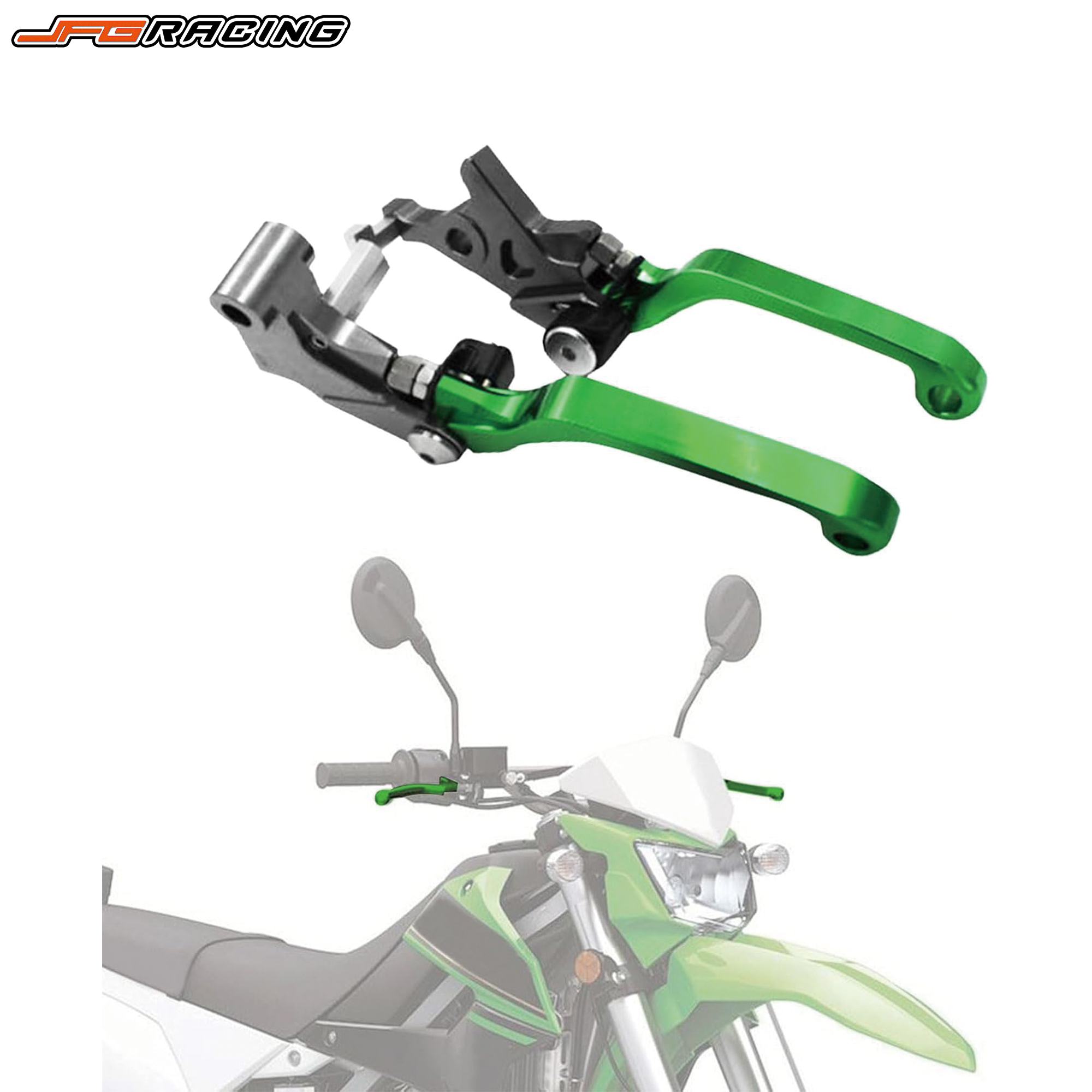 Bộ tay phanh và côn xe máy điều chỉnh được CNC cho KLX 300 KLX300 KLX300SM 20-24 KLX230 KLX230R KLX2