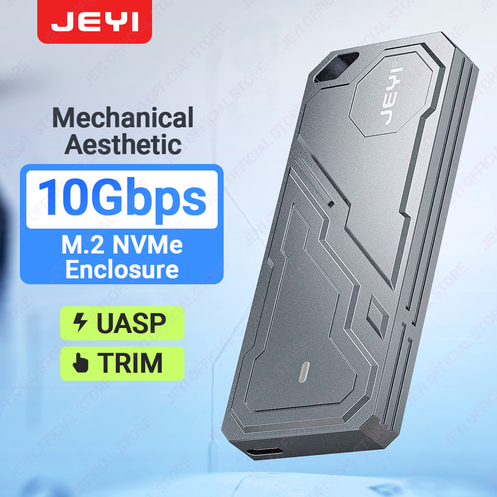 JEYI M.2 SSD Enclosure RTL9210 NVMe Mobile Box USB3.2 10G Type-c SSD Case With AII AIuminum SheII Su