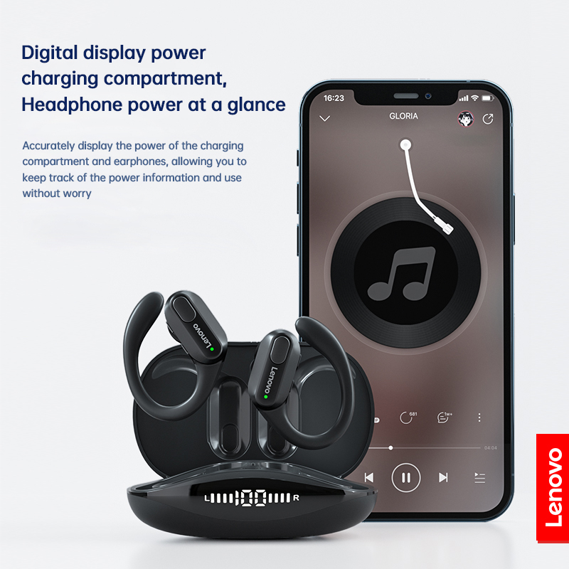  Tai nghe thể thao không dây Lenovo XT80, có micro, hiển thị pin LED, âm thanh nổi HiFi, Bluetooth 5.3, chống nước | BigBuy360 - bigbuy360.vn