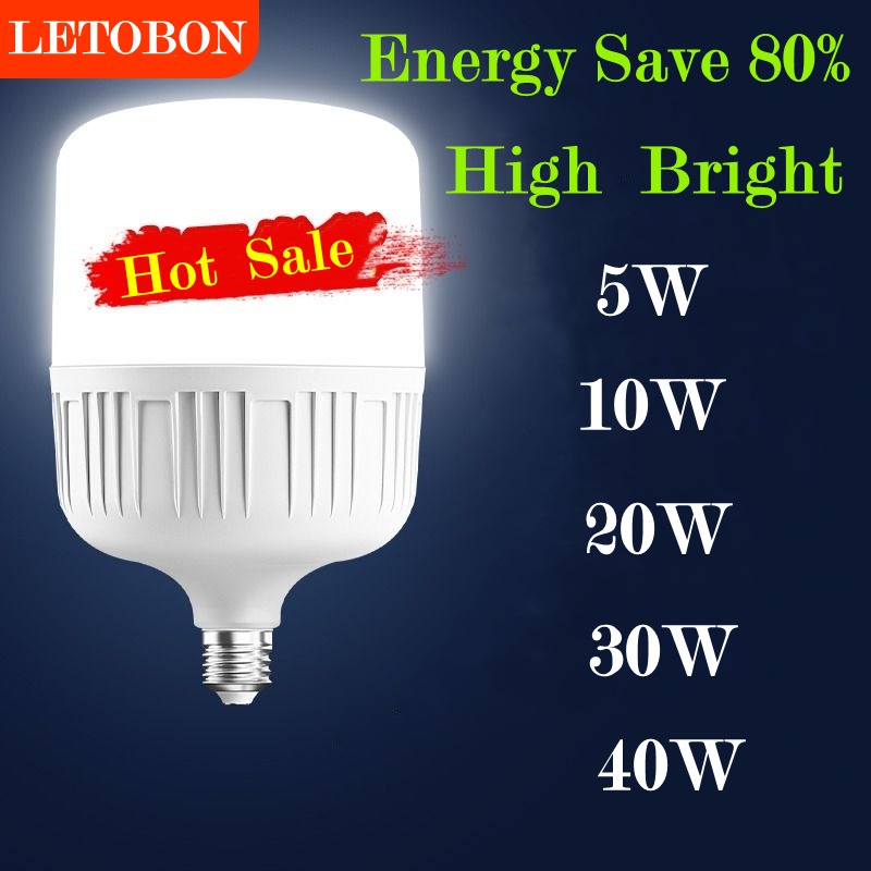 Bóng đèn siêu sáng E27 20W cho ngoài trời và trong nhà