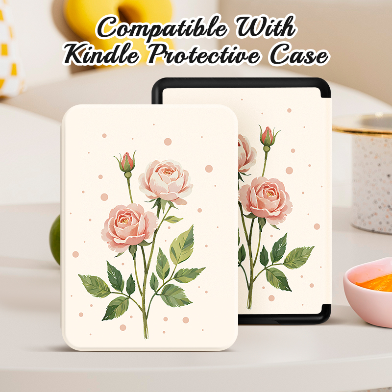 Vỏ họa tiết nhẹ cho Kindle Gen 11, Kindle Paperwhite, bảo vệ toàn diện, quà tặng tiệc chọn lọc