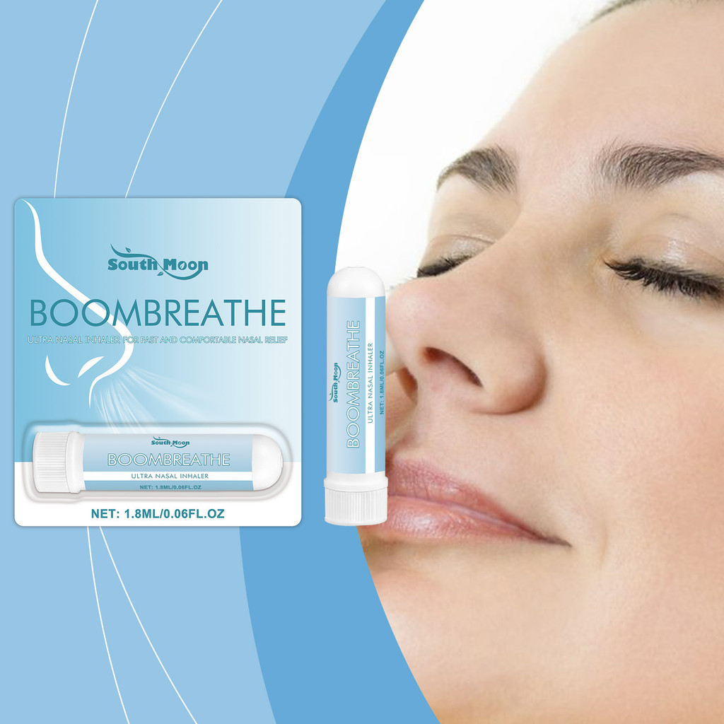 Dụng cụ hít mũi thảo dược chuyên nghiệp với bạc hà & khuynh diệp - Giảm nghẹt mũi nhanh, tiện mang t