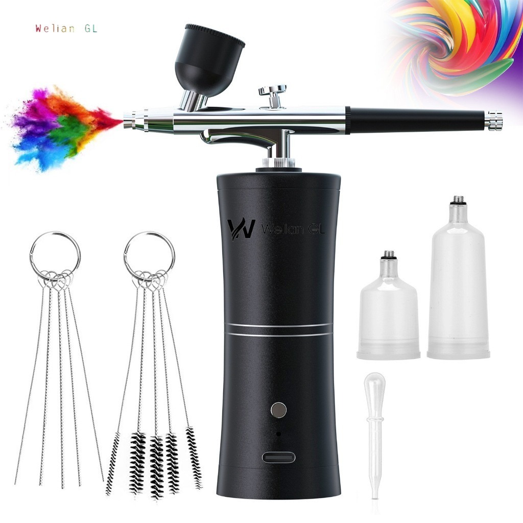 Súng Phun Sơn Mini Airbrush với Máy Nén, Súng Phun Sơn Điện, Súng Phun Sơn Airbrush