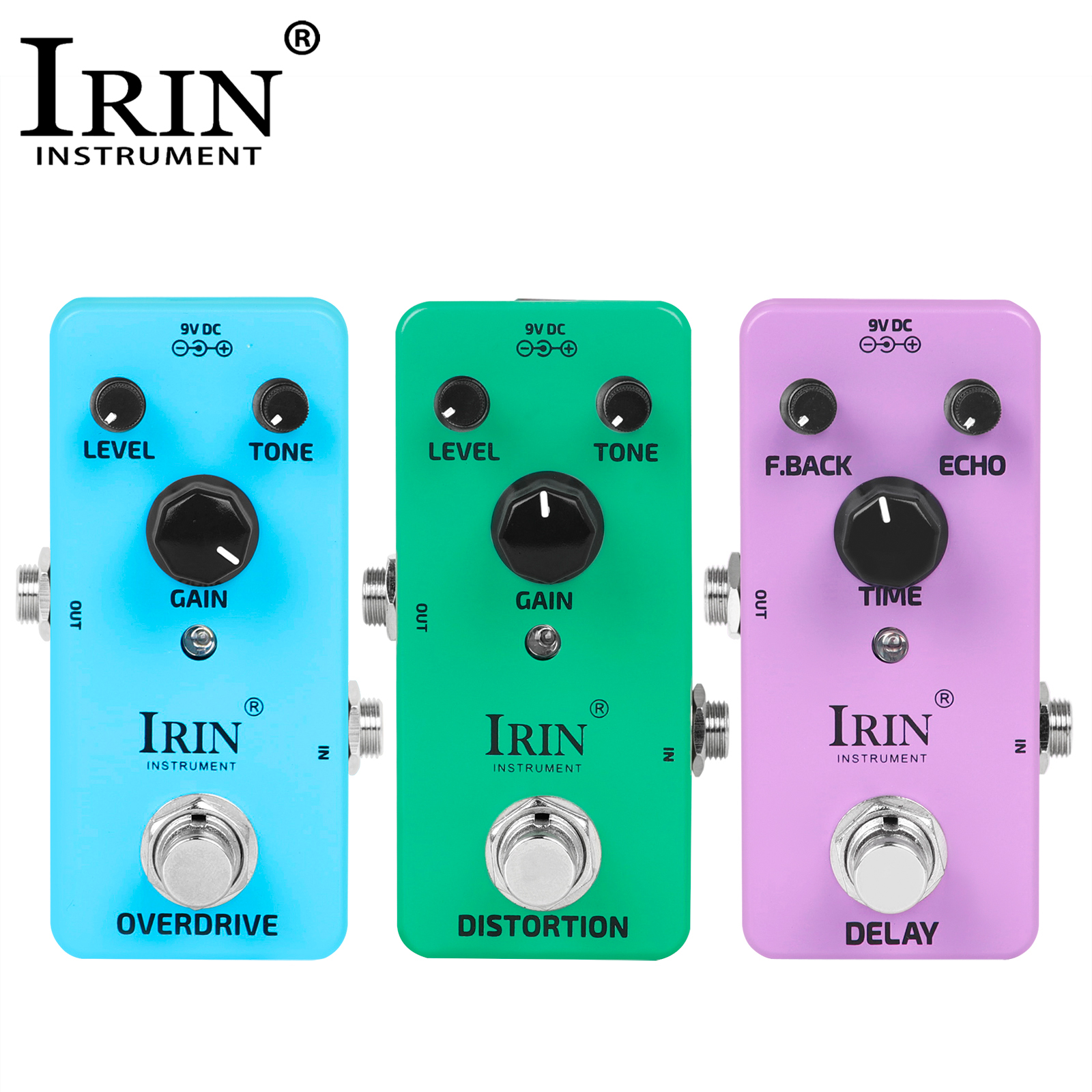 Bàn đạp hiệu ứng guitar điện IRIN XG Series Bàn đạp guitar Vintage Overdrive Distortion Delay Phụ ki