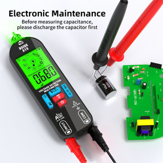 A1X Đồng hồ vạn năng kỹ thuật số có thể sạc lại thông minh Không tiếp xúc NCV AC DC Diode Tụ điện thử 1 chiếc