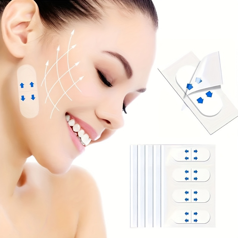 Băng nâng cơ mặt vô hình 200 mảnh, Nhãn dán trang điểm tức thì cho da rộng cổ Jowls nếp nhăn