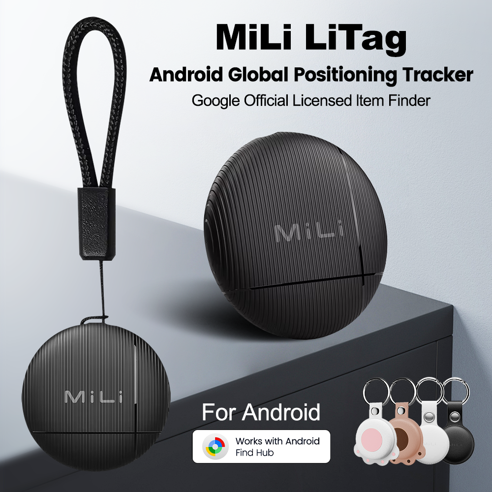 MiLi Smart Tag cho ứng dụng Android Google Find Hub, Litag Tracker tìm đồ, pin thay thế, dễ dàng the