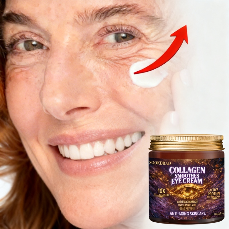 Kem Dưỡng Mắt Collagen Buổi Sáng, Fresh Start, Axit Hyaluronic, 80g, Quy Trình Hàng Ngày