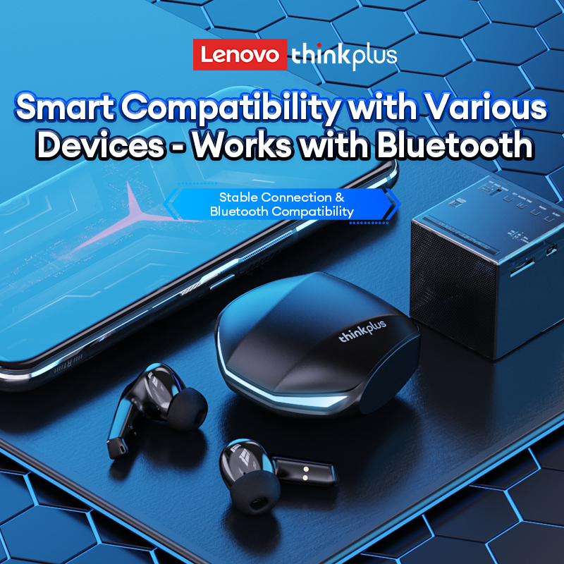 Tai nghe chơi game Lenovo GM2 PRO âm thanh HIFI, Bluetooth, đèn LED, pin bền lâu, chống nước, tương 