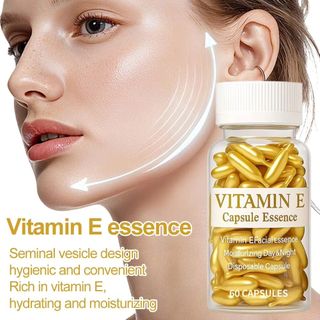 Viên nang Serum dưỡng ẩm Vitamin E 60 viên – Nuôi dưỡng sâu cho mặt & cơ thể | Làm mềm da, tăng rạng rỡ, dưỡng ẩm hàng ngày