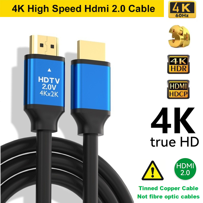 Cáp tốc độ cao HDR 4K HDMI 2.0 cho màn hình chơi game PS5 PS4 Xbox Fire Stick 18Gbps