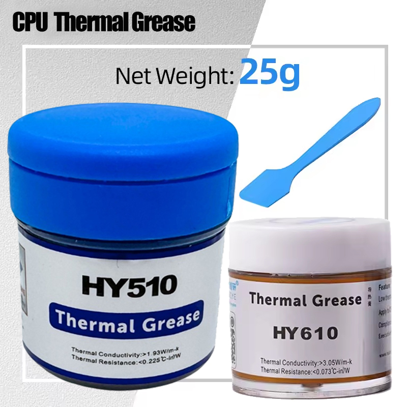 Kem tản nhiệt HY510 HY610 cho PC, phù hợp cho làm mát CPU/GPU, kèm dụng cụ tra kem
