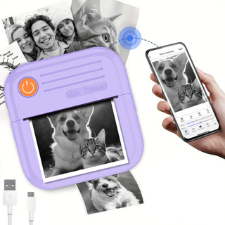 Mini Nhiệt Miếng Dán Không Dây Túi Thông Minh Di Động Hóa Đơn Máy In 1 Cuộn Giấy Nhiệt Ảnh Nhật Ký Ghi Chú Ghi Nhớ Nhãn In Quà Tặng Tiện Ích Android IOS