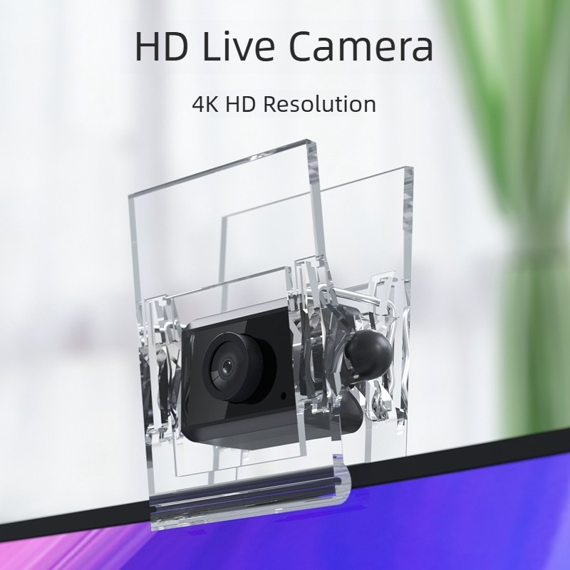 Webcam HD kèm nắp che webcam, gắn kẹp, dành cho máy tính để bàn, laptop, PC