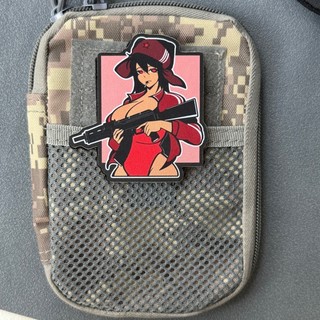 Anime Girl Hook and Loop Patch Huy hiệu cho quần Ba lô quần áo
