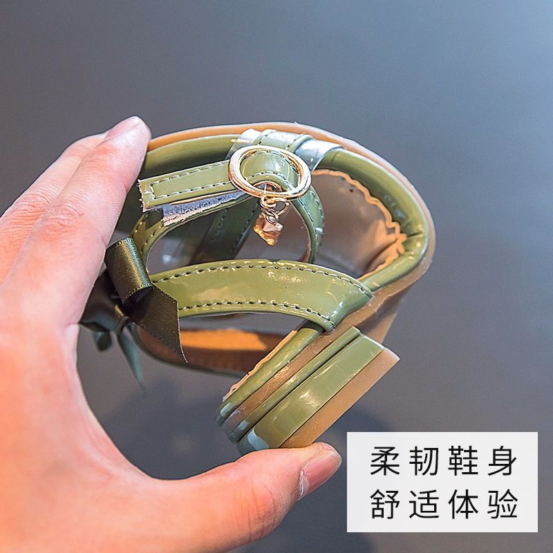 Xăng đan Công Chúa Bằng Da Đế Mềm Thời Trang Mùa Hè Hàn Quốc 2023 Dành Cho Bé Gái