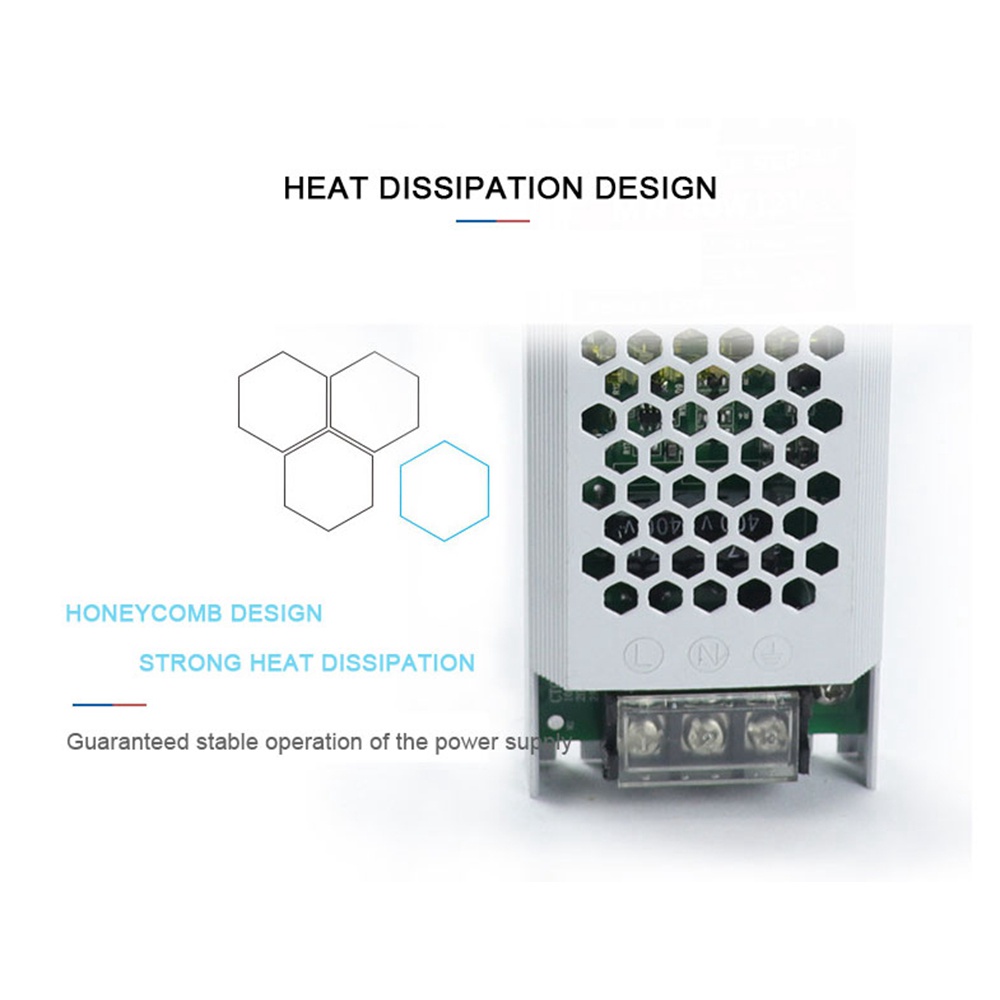 Bộ Chuyển Đổi Nguồn Đèn LED DC12V / 24V 60W 100W 150W 200W 300W AC190-240V