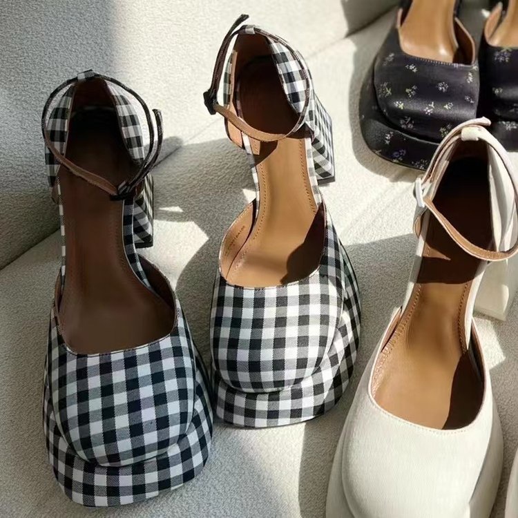 Giày Cao Gót Mũi Tròn Thời Trang Dành Cho Nữ