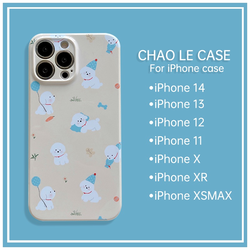 Ốp lưng iphone chống sốc cho iphone 14 pro 13 pro max ốp cứng iphone 12 pro 11 xs max xr x/xs in hình cún con dễ thương
