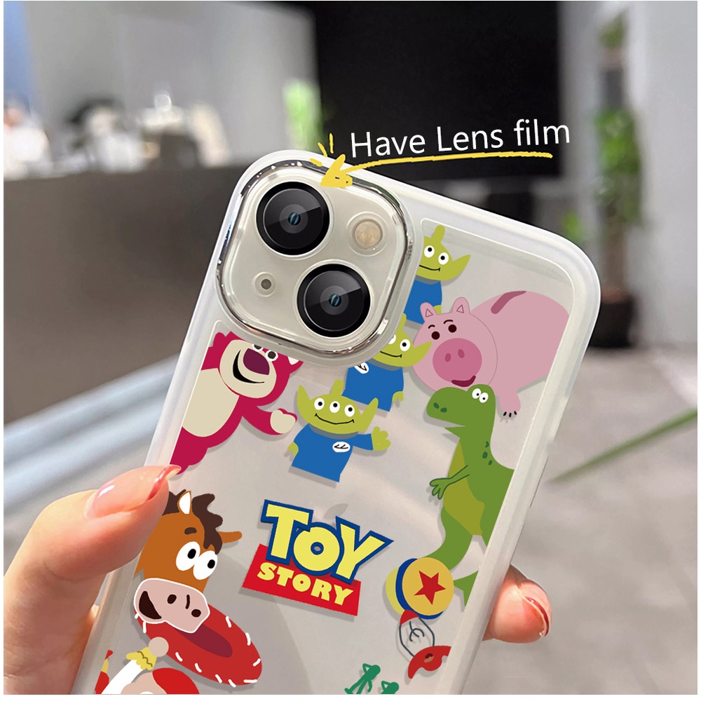 Miếng Dán Bảo Vệ Ống Kính Máy Ảnh In Hoạt Hình Toy Story Bằng Kim Loại Cho iphone 14promax 11 13 12 7Plus X XS Max 7