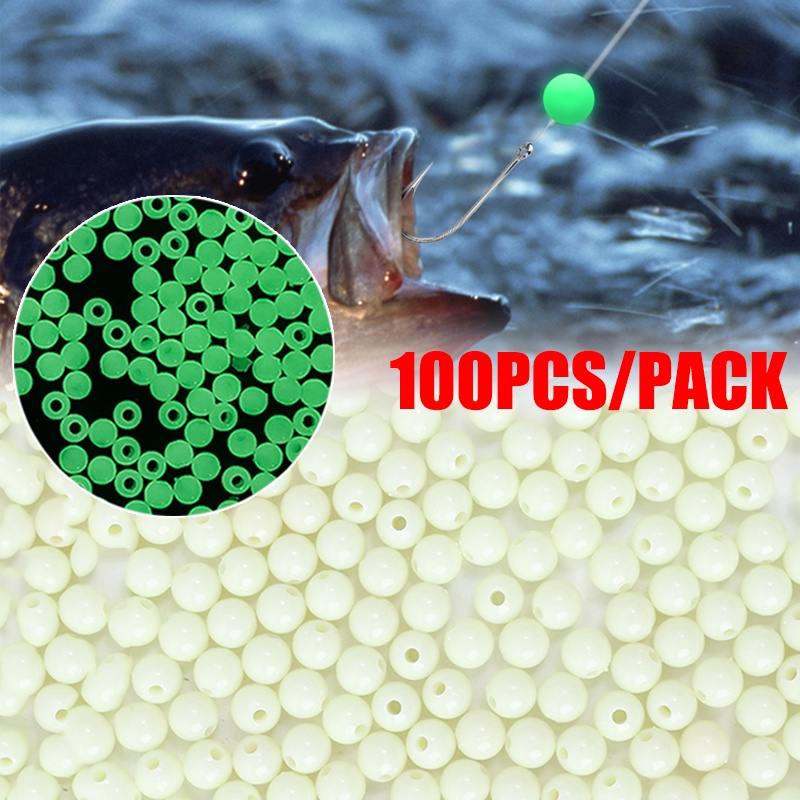 100 Hạt Phao Nổi Phát Sáng Trang Trí Kích Thước 4mm-8mm
