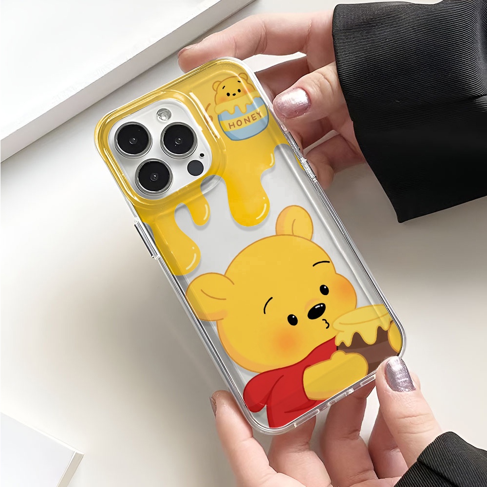 Ốp Điện Thoại Trong Suốt In Hình Gấu Pooh Cho iphone 14promax 13 12 11 7Plus 7 8 Plus X XR XSMax  Tấm Bọc Bảo Vệ Đồ Dùng Tiện Dụng
