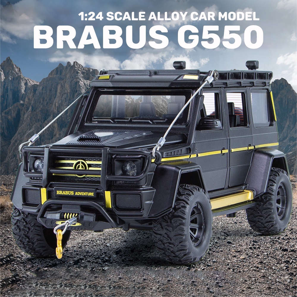 Mô Hình Xe Hơi Brabus G550 Tỉ Lệ 1: 24 Bằng Hợp Kim Có Đèn Và Nhạc Độc Đáo Sống Động
