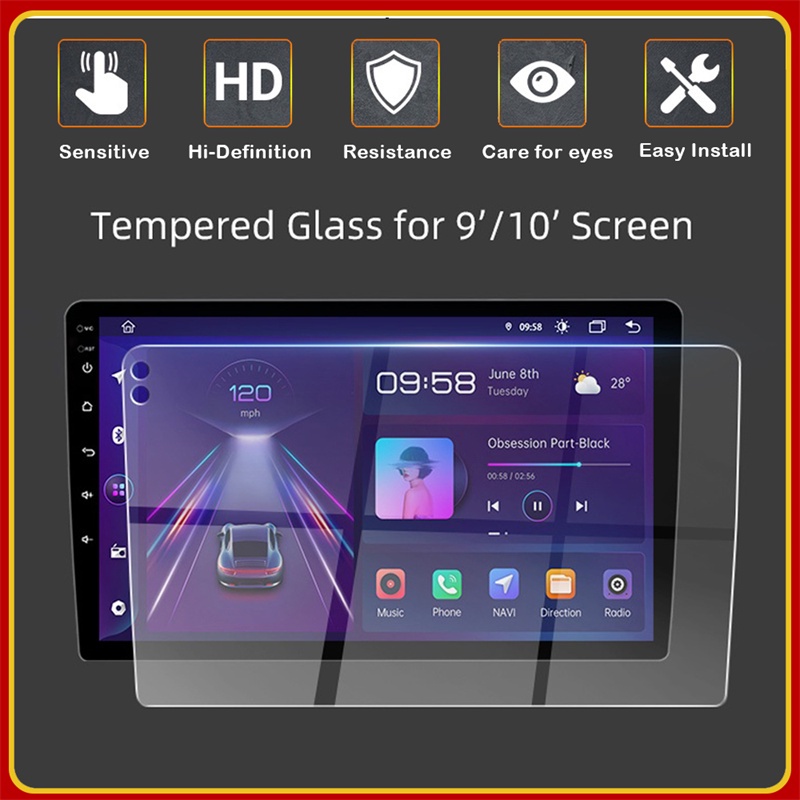 Kính Cường Lực Định Vị GPS Chống Chói Màn Hình 9 "& 10" inch Cho Xe Hơi