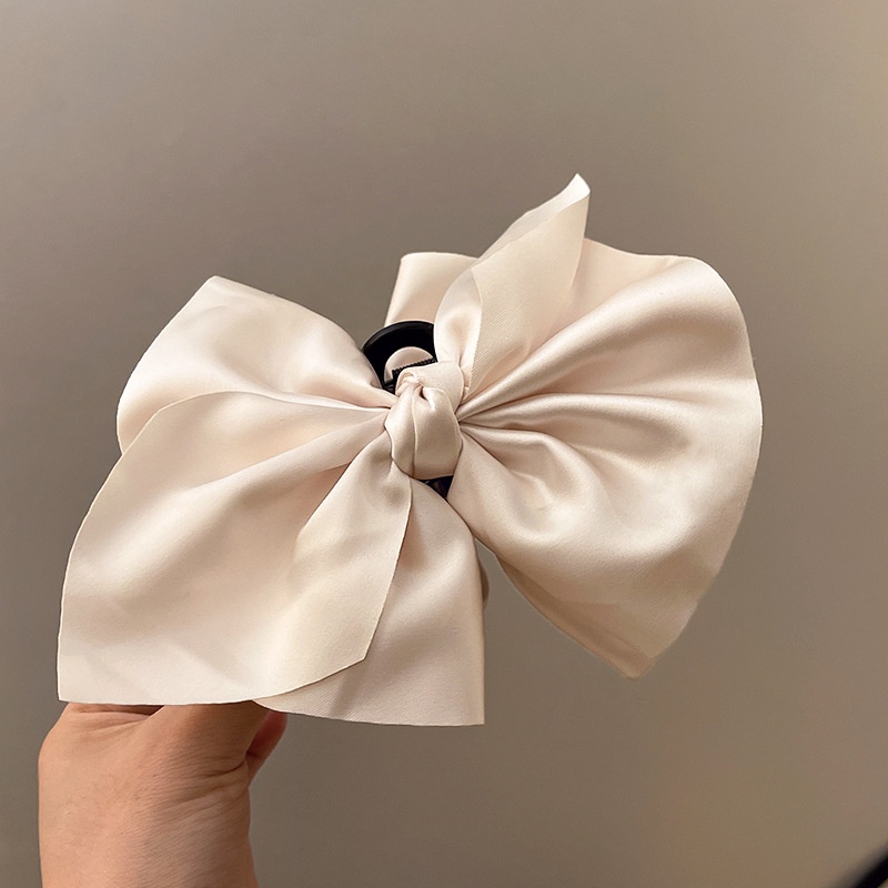 Kẹp Tóc Hình Nơ Thời Trang Thu Đông Phong Cách Pháp Cổ Điển