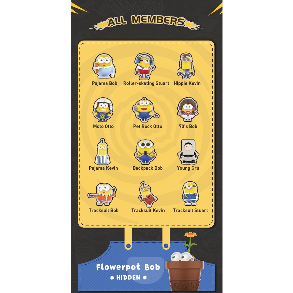 POP MART Nhân Vật Minions 2 Series Chất Lượng