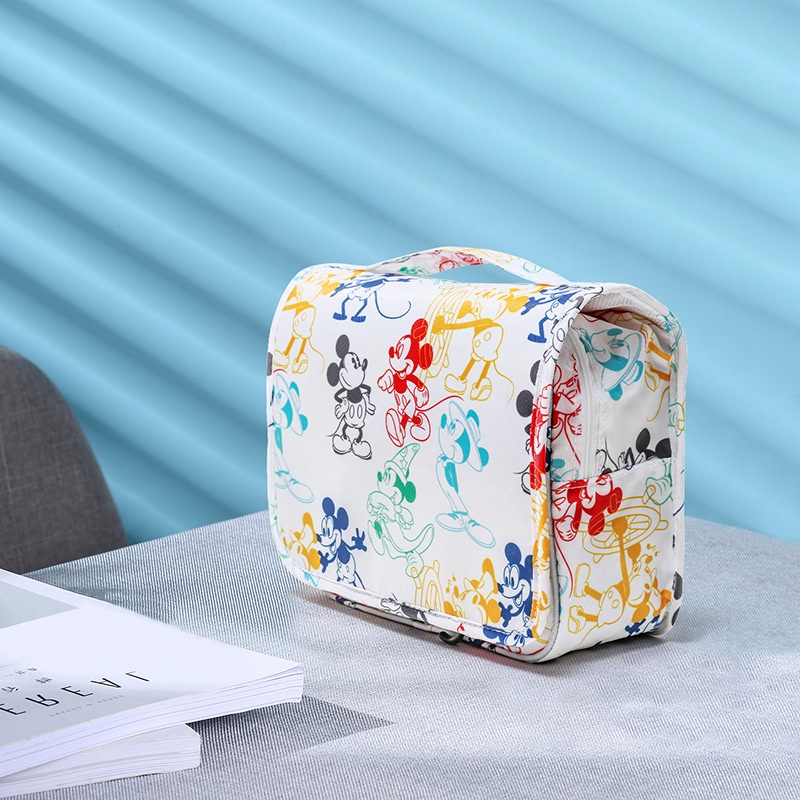 Túi Đựng Đồ Trang Điểm Cỡ Lớn Đa Năng Họa Tiết Chuột Mickey Disney