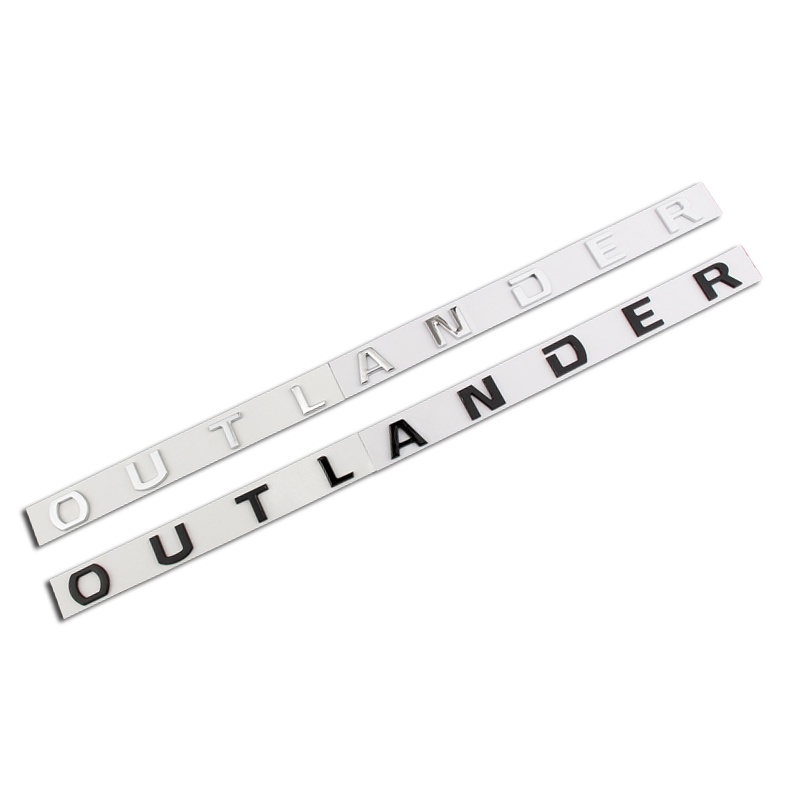 Miếng Dán Logo Chữ ABS 3D Trang Trí Mui Xe Hơi Mitsubishi OUTLANDER